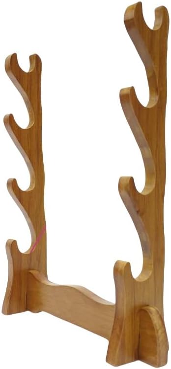 壁刀掛け 木製 日本刀 木刀 模造刀置き 組み立て簡単 三段用 刀掛け