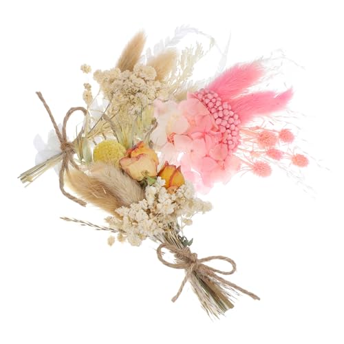 6 flores secas mini rústicas para decoración de boda