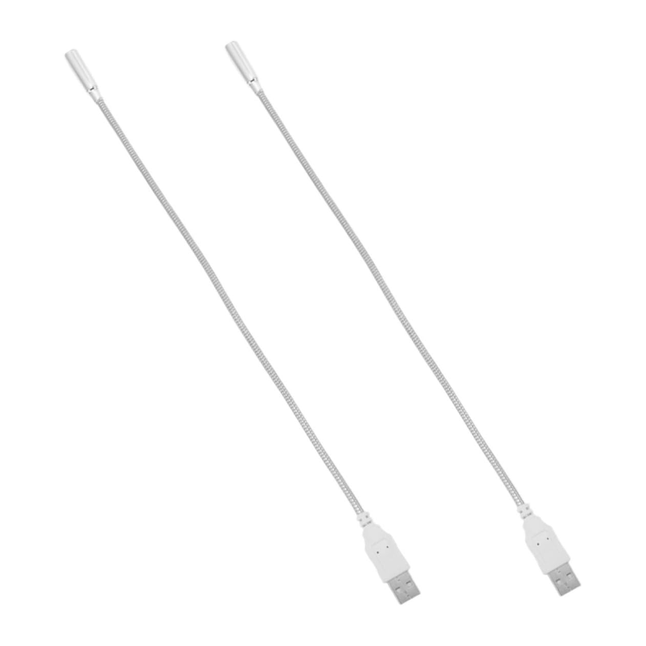 SEWACC 2pcs USB Gooseneck Led Keyboard Lamp Eye Night Light for Laptop Notebook Flexible Design Comfortable Lighting Gentle Illumination