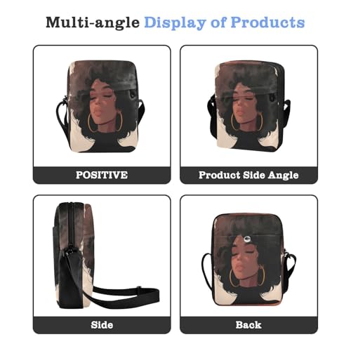 messenger bags mens crossbody bag Shoulder Hand Bag For Woman Adjustable Strap for business business- Sexy African Beauty4
