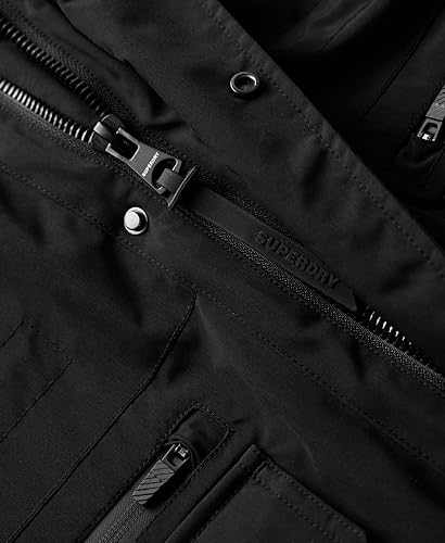 Superdry Para Hombre. M5011754A Parka Acolchada City Negro (S), Casual, PoliéSter - 4