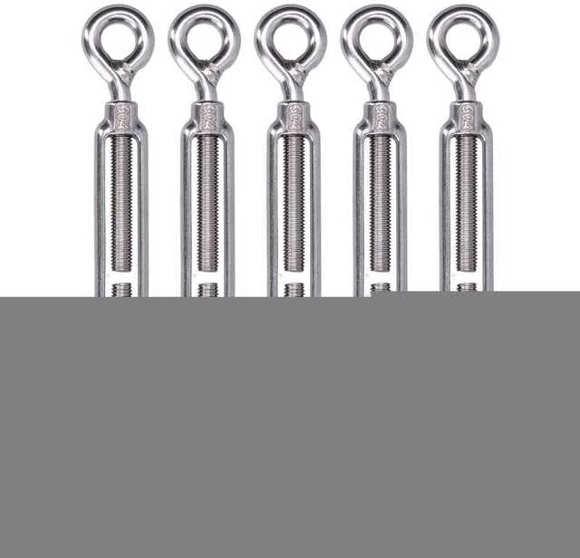 Turnbuckle Good Fixing Shade Sail Hardware 5 Pack for Adjusting for Fastening for Tensioning - (Color: M10)