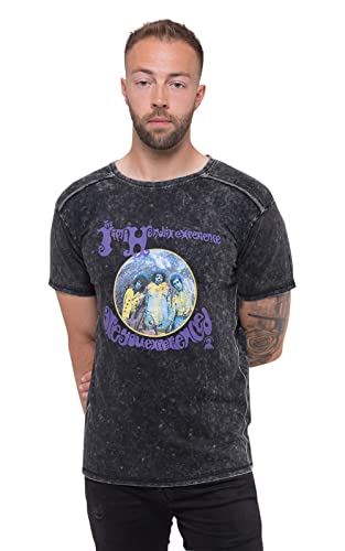 Jimi Hendrix T Shirt Experienced Logo Nouveau Officiel Homme Noir Snow Wash - Les Beatles, Paul McCartney, John Lennon, RIngo Starr, George Harrison Jimi Hendrix T Shirt Experienced Logo Nouveau Officiel Homme Noir Snow Wash
