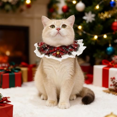 Disfraz de Navidad para Perros Bandana con Cascabeles M miniatura 5