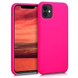 kwmobile Cover Compatibile con Apple iPhone 11 - Custodia in Silicone TPU - Back Case Protezione Cellulare Rosa Shocking