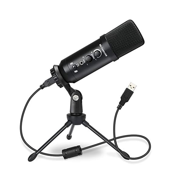 ZHENREN USB Mikrofon, PC Laptop Mikrofon, Kondensator mikrofone, Studioqualität Aufnahme Microphone USB für Podcast…
