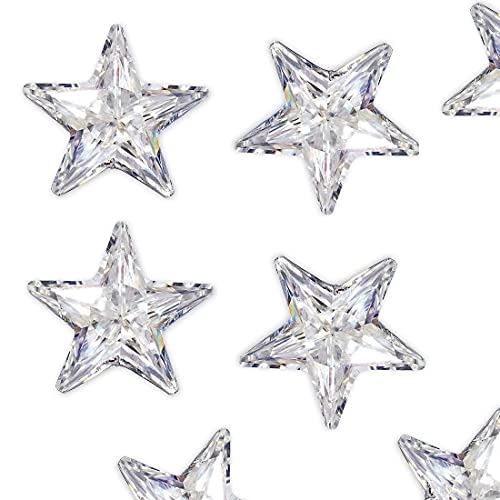 Oxyde de zirconium blanc AAA en forme d'étoile 6x8 mm pour la création de bijoux