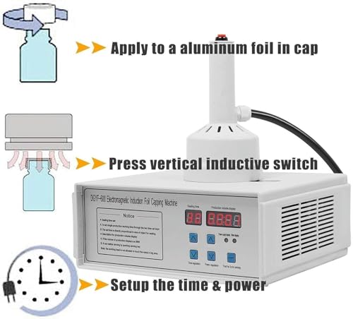 Machine de cachetage par induction de 20-85 mm pour flacons