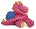 goDog Bubble Plush Dragons Squeaky Dog Toy, Chew Guard Technology - Coral, Large