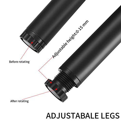 Fulushouxi BGMUS-12 4 Pcs Furniture Legs, Metal Cabinet Legs, 4 Inches/10 Cm Adjustable Furniture Support Feet thumb #2