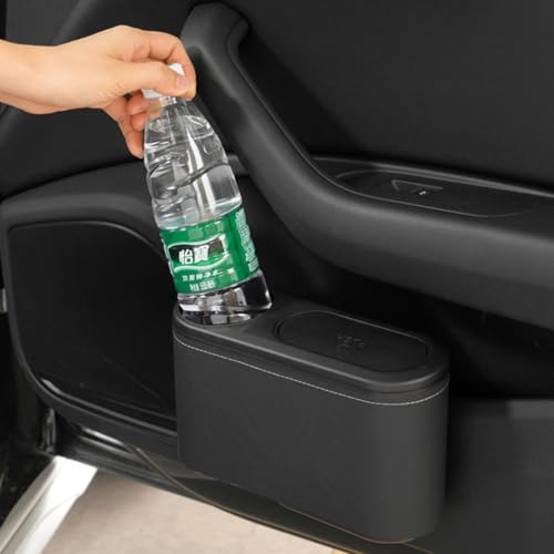Image of 2 Packs Mini Car Trash Can Bin Bin,Car Garbage with Lid Storage for Front Back Seat Accessories (3)