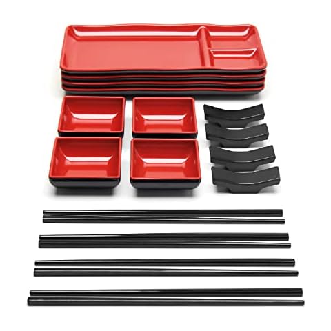GOLIBER Melamine Sushi Serving Set Cover