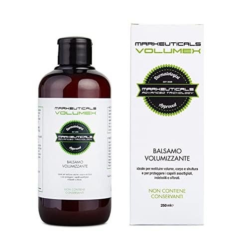 Markeuticals Volumex - Balsamo professionale con ingredienti di origine naturale volumizzante, ristrutturante, protettivo e sostantivante. Flacone da 200 ml.