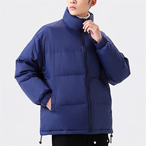 TIYRUS Jaqueta masculina gola em pé jaqueta grossa quente casais roupas de pão (cor: preto, tamanho: