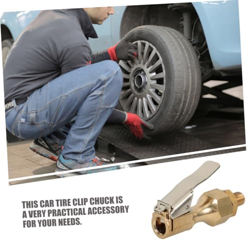 TOYZFRIENDY 3 Piezas Pinza de Aire para Neumáticos de Cobre de Unidades con Conexión Rápida para Coches Camiones y Compresores Resistente y para Inflado Seguro