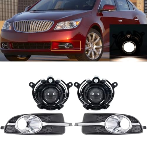 Bisel de luz antiniebla derecha para parachoques de coche Buick LaCrosse 2009 a 2012 2