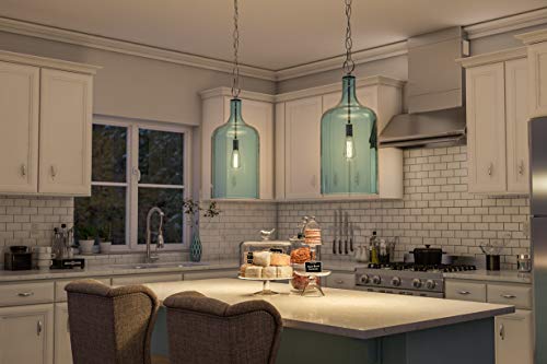 Kenroy Home 91830Blu Capri Flushs, Medium, Painted Light Blue Glass #TOP7