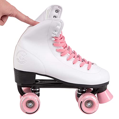 Image of C SEVEN C7skates Quad Roller Skates | Retro Design (Candy Pink, Women's 6 / Youth 5)