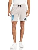 FOCO Carolina Panthers NFL Gray Wordmark Fleece Shorts - XXL