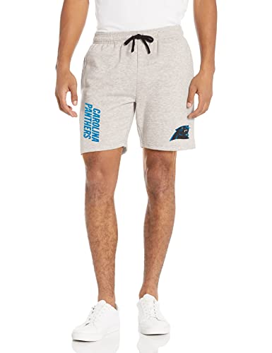 FOCO Carolina Panthers NFL Gray Wordmark Fleece Shorts - L