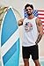 VOGSTART Men 4th of July Crew Neck Sleeveless Clothing Comfortable Muscular Fashion Tank Top L
