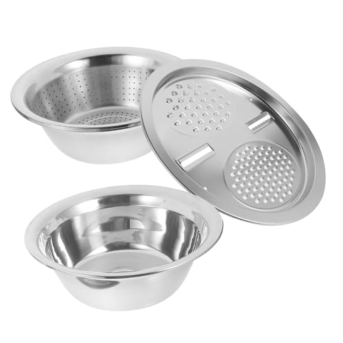 HYTROVE 3個 多機能ステンレス製キッチンおろし 点 刃種 切りけ 千切り対応 野菜 果物調理用 耐久性に優れ 時短調理に