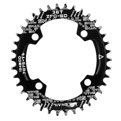 CYSKY Plateau Ovale 38 Dents 104 BCD Narrow Wide Mono Plateau VTT pour La Vélo De Route Vélo De Montagne VTT BMX Ebike