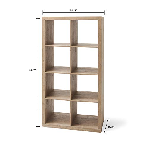 Better Homes & Gardens 8-Cube Storage Organizer, Natural Wood Grain Finishes - Thumbnail 3