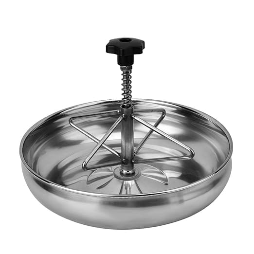 Stainless Steel Piglet Feeding Bowl & Trough | 4-Slot 25cm Livestock Feeder Bowl with Central Spring Handle | Heavy-Duty Rustproof Pig Feeder for Farms & Household Livestock Use-image-30