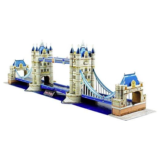 Revell 3D Puzzle 00207 I London Tower Bridge Tor I 120 Teile I 2 Stunden Bauspaß für Kinder und Erwachsene I ab 10 Jahren I Londons berühmte Brücke selber zusammenbauen