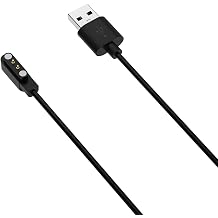 Charger Compatible with Realme Watch 5, Magnetic Replacement Charging Cable Cord, 1M USB Smartwatch Charger Accessory, Black/White