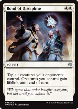 Magic: The Gathering - Bond of Discipline - Foil - War of The Spark