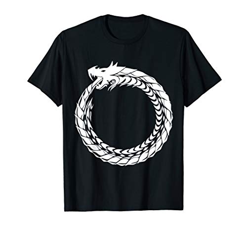 Ouroboros T-Shirt Snake Eating Tail Ancient Symbol Tee