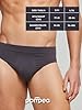 POMPEA 3 Paia Slip Uomo in Morbida Microfibra, Mutande Uomo Senza Cuciture Elasticizzate