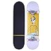 Skateboarden Longboard Erwachsene Jungen Und Mädchen Anfänger Und Kinder Professional Boards Professionelle Vierrädrige Roller Für Anfänger Unisex Skills Board (Color : Yellow, Size : 80.2 * 20.3cm)