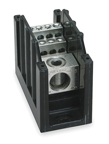 Bloque de terminales Bussmann 16370 de alta capacidad 310 Amp con funda negra