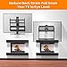 X-FIXTURE Fireplace Pull Down TV Mount Over Fireplace with Height Adjust for Most 43