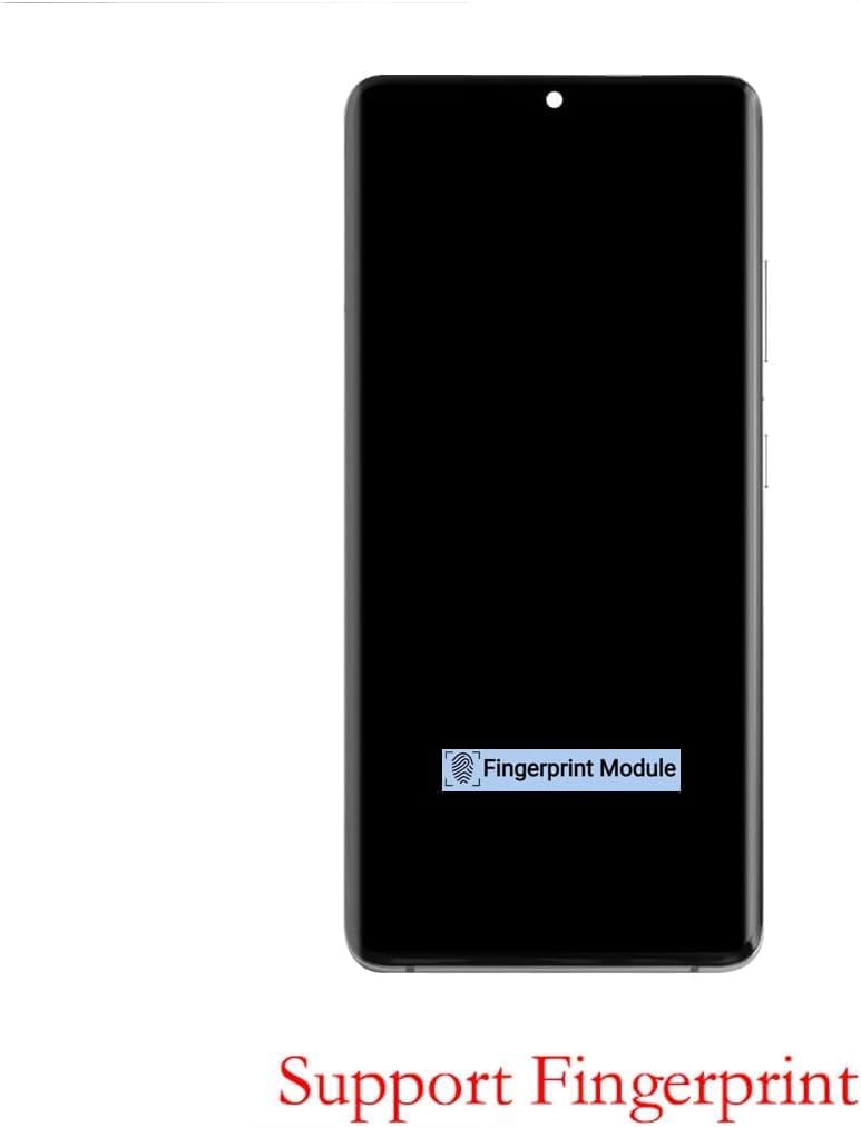 Amoled LCD Digitizer Screen Touch Assembly Replacement LCD Display for Samsung Galaxy S23ultra G918 G918A G918F G918P G918R4 T U V W 6.7inch by BITANR [Sliver with Frame ]