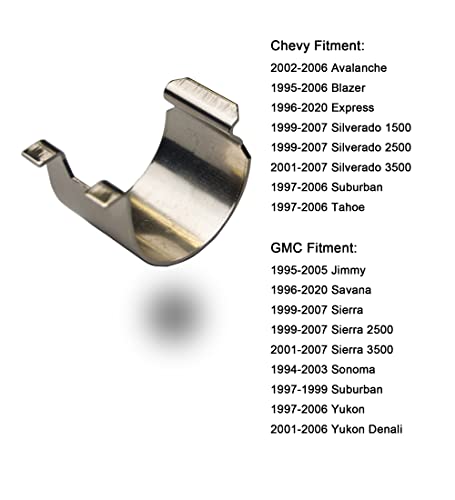 Autoacc Chevy Fuel Door Tension Spring Clip, Gas Door Cover Spring Compatible With Silverado Sierra 1500 2500 3500, Avalanche Blazer Express Suburban Tahoe Jimmy Savana Sonoma Yukon Denali #TOP2