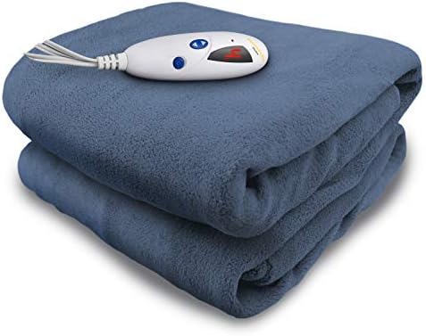 Amazon.com: Biddeford Blankets Micro Plush Electric Heated Blanket with  Digital Controller, Throw, Blue : Home u0026 Kitchen