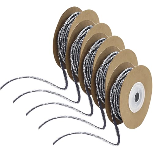 Cinta fina de 50 yardas y 2 mm para manualidades y trenzas