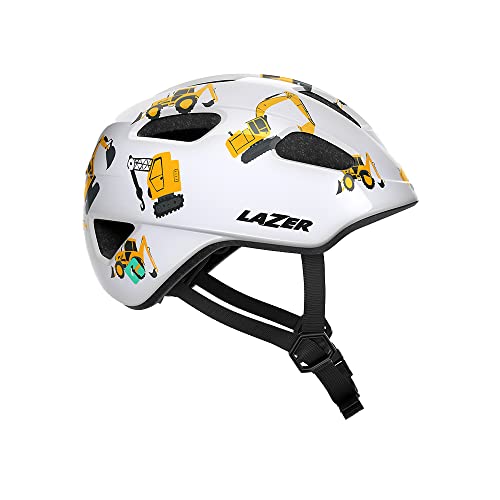 LAZER Pnut 2.0 KinetiCore Kids Bike Helmet, Lightweight Bicycling Helmet for Children, Youth Unisex Cycling Head Gear, Diggers, One Size