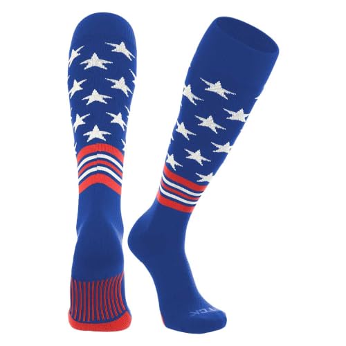 Image of TCK Baseball Socks & Softball Socks | USA Made American Flag & Patriotic Stars, Stripes | Youth Boys, Girls, Men & Women