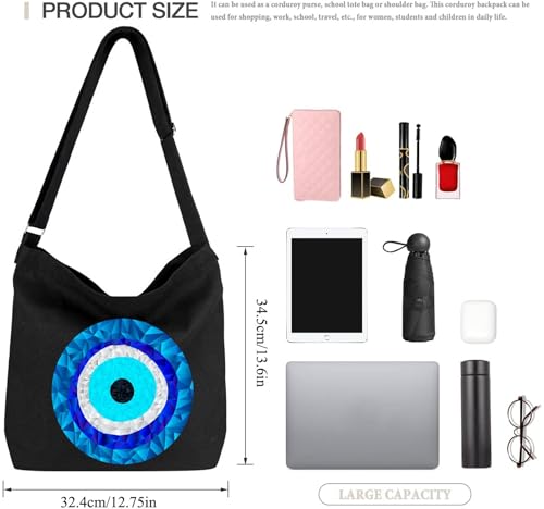 Image of Lify Women's Retro Large Size Canvas Shoulder Bag Hobo Crossbody Handbag Casual Tote - 1 Piece