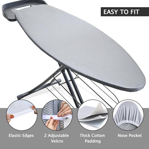 image for SheeChung Ironing Board Cover and Pad for Extra Wide 18 x 49 Ironing B