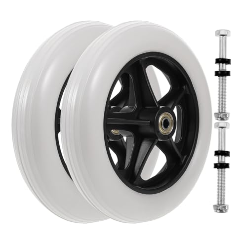 Ipetboom 2pcs Wheelchair Wheel Front Wheel Replacement Wheelchair Wheel Wheelchair Part