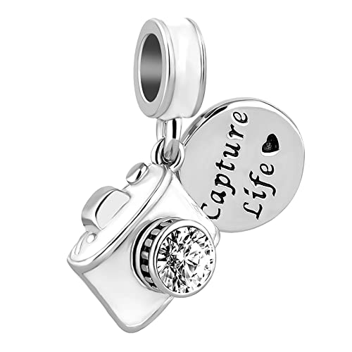 Capture Life Travel Vintage Camera Charm Compatible With Pandora Charms Bracelets