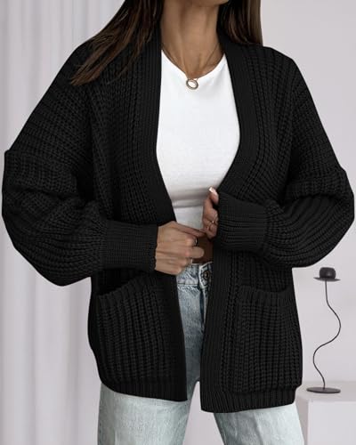 BTFBM Cardigan Sweaters for Women 2025 Fall Fashion Casual Long Sleeve Oversized Open Front Knit Cardigans Jacket Coat2
