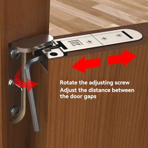 Charnière en bois cachée réglable et robuste pour porte de chambre moderne - 3