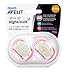 Philips AVENT Ultra Air Nighttime, 6-18 Months Pacifier, Pink, Pack of 4, SCF376/44